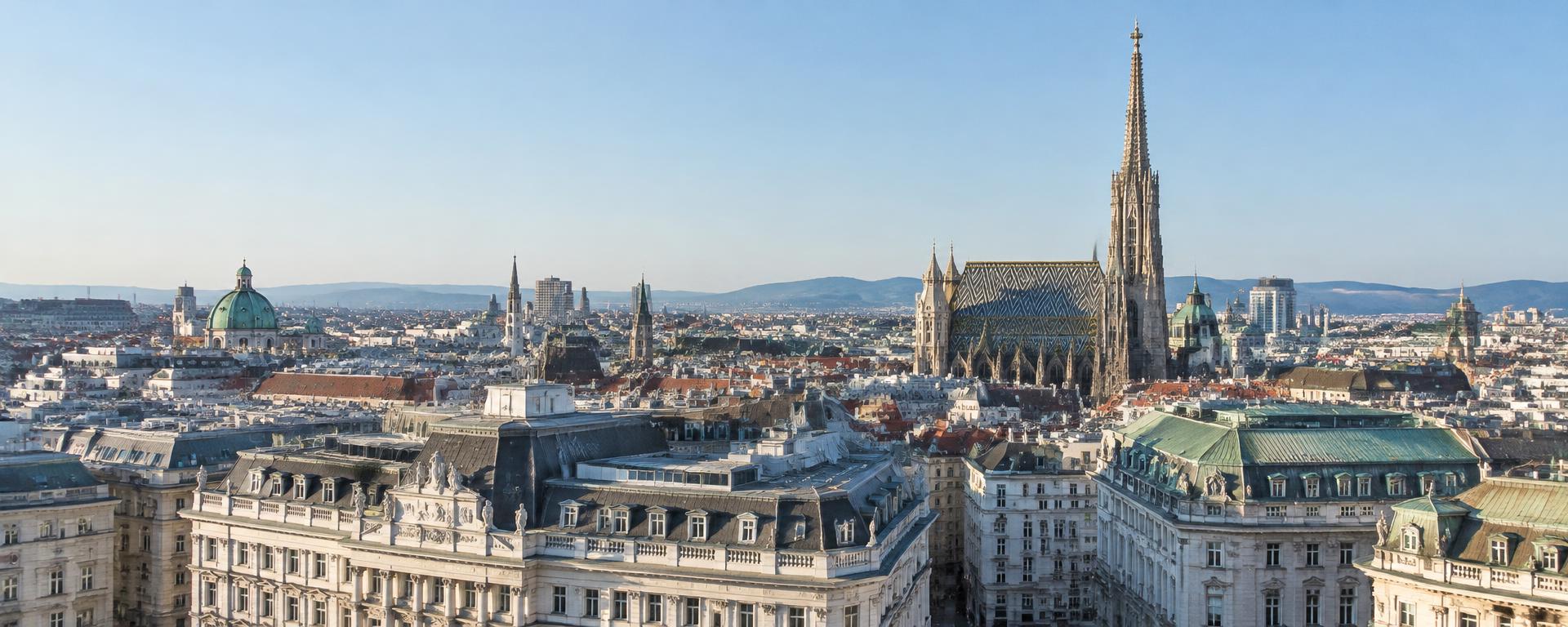 Blick über Wien und den Stephansdom